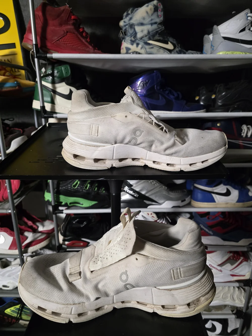 🔥 On Running Men's Size 10.5 Cloudnova Athletic Shoes Off-White/Cream